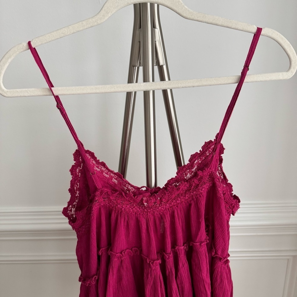 NWT FREE PEOPLE Intimately Sunsetter Mini Slip Strangelove Lace Dress Size Small - Picture 9 of 11